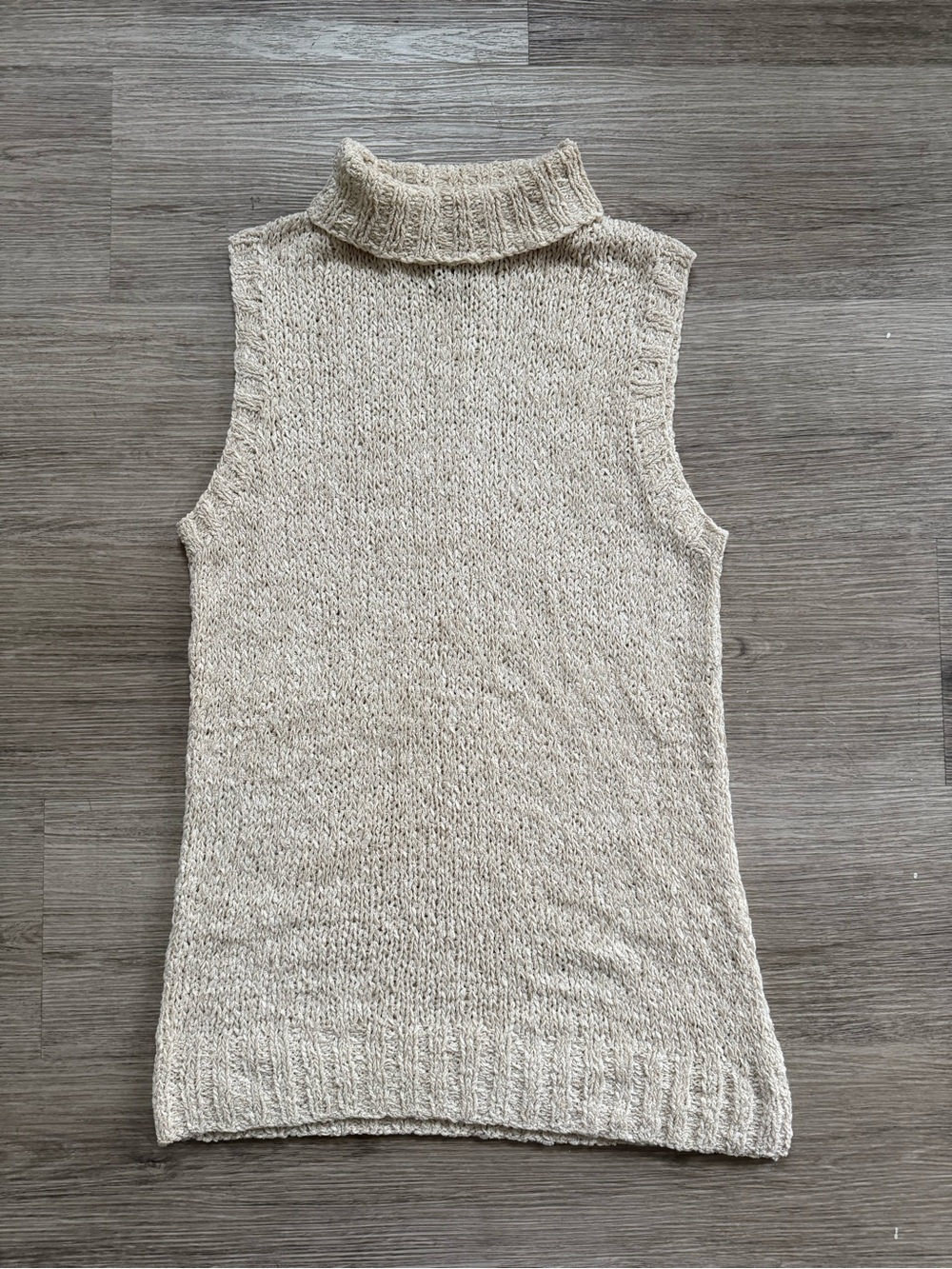 Ralph Lauren 100% Silk Sleeveless Turtleneck Sweater Vest